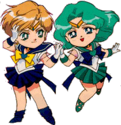 Chibi Sailor Uranus Sailor Neptune